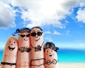 13422090-finger-family-travels-at-the-beach-as-concept