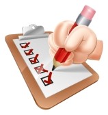 22497545-an-illustration-of-a-cartoon-hand-writing-on-a-survey-clipboard