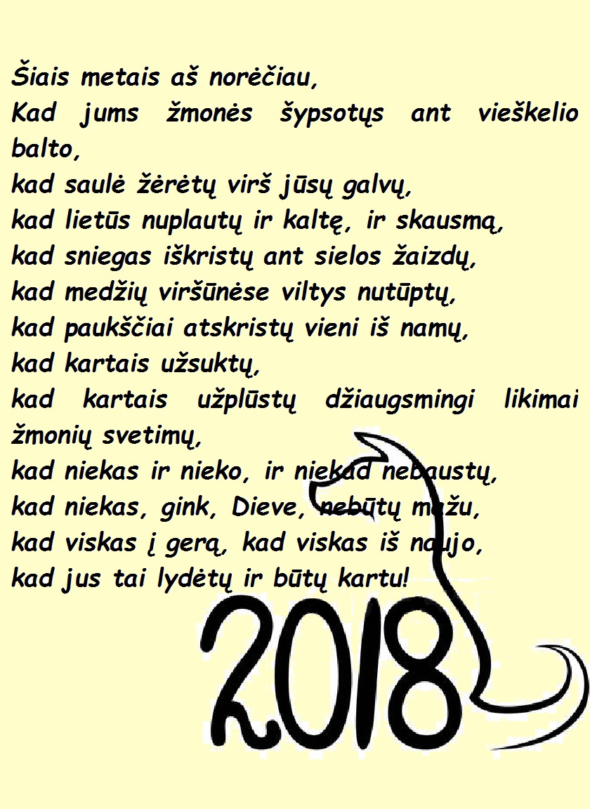 Šiais metais aš norėčiau...