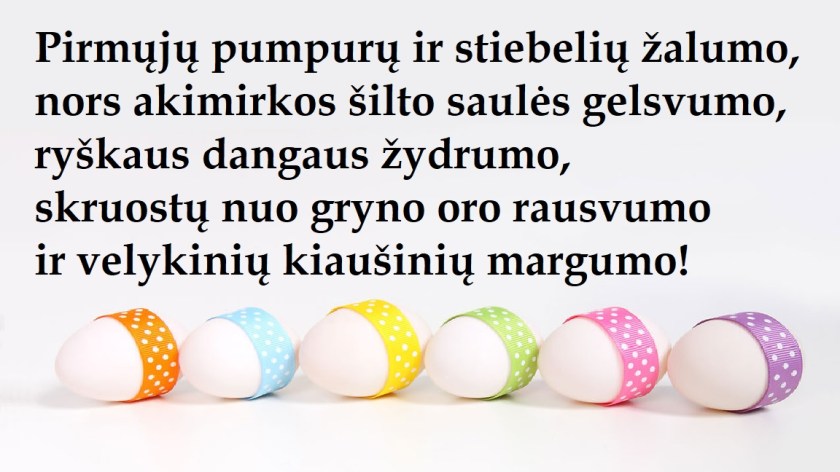 velykinis sveikinimas